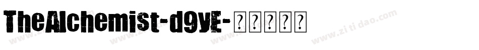 TheAlchemist-d9yE字体转换