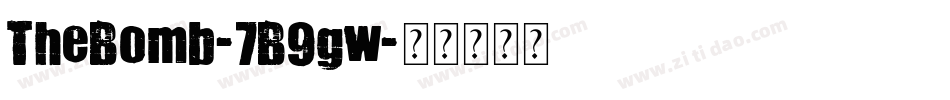 TheBomb-7B9gw字体转换