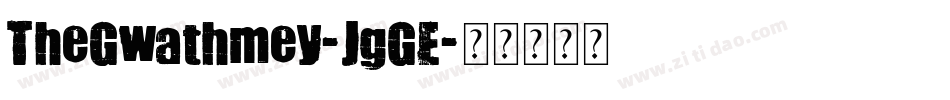 TheGwathmey-JgGE字体转换 TheGwathmey-JgGE字体转换