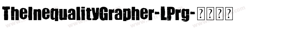 TheInequalityGrapher-LPrg字体转换