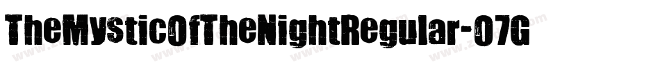 TheMysticOfTheNightRegular-O7GP字体转换