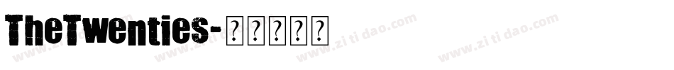 TheTwenties字体转换