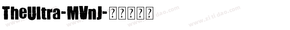 TheUltra-MVnJ字体转换