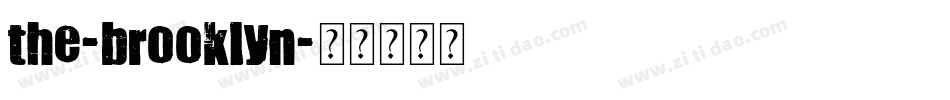 the-brooklyn字体转换