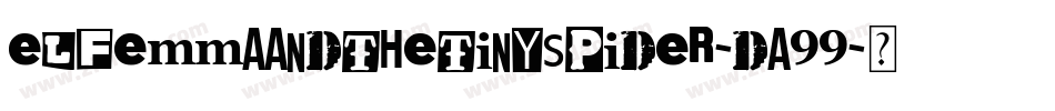 ElfEmmaAndTheTinySpider-DA99字体转换