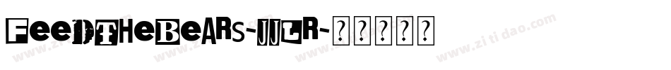 FeedTheBears-jJLR字体转换