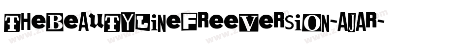 TheBeautylineFreeversion-ajAR字体转换