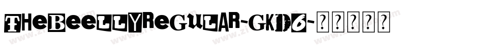 TheBeellyRegular-gKd6字体转换