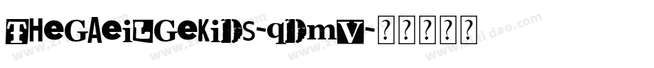 TheGaeilgeKids-qdmV字体转换 TheGaeilgeKids-qdmV字体转换