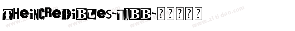 TheIncredibles-1jBB字体转换 TheIncredibles-1jBB字体转换