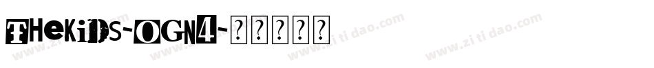 TheKids-OGn4字体转换 TheKids-OGn4字体转换