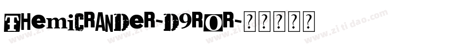 TheMicrander-d9rOR字体转换 TheMicrander-d9rOR字体转换