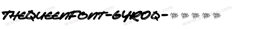 TheQueenFont-6YR0q字体转换
