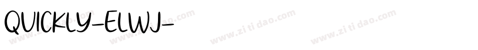 Quickly-Elwj字体转换