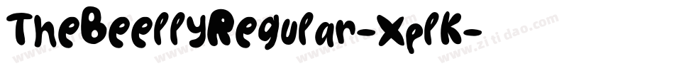 TheBeellyRegular-XplK字体转换