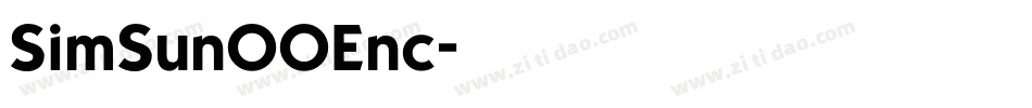 SimSunOOEnc字体转换