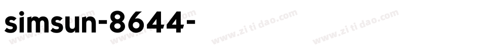 simsun-8644字体转换