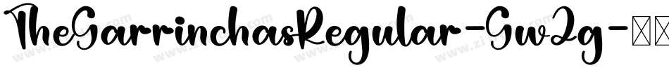 TheGarrinchasRegular-Gw2g字体转换