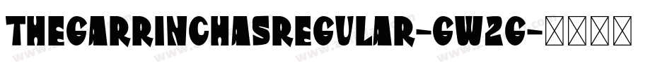 TheGarrinchasRegular-Gw2g字体转换