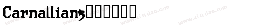Carnallians字体转换