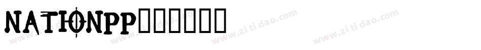 NATIONPP字体转换