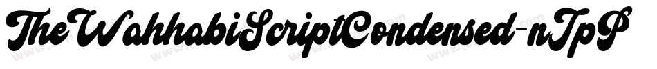 TheWahhabiScriptCondensed-nJpP字体转换