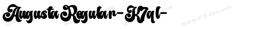 AugustaRegular-K7ql字体转换