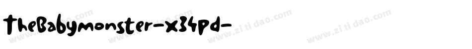 TheBabyMonster-X34Pd字体转换
