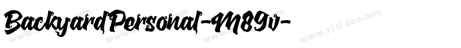 BackyardPersonal-M89v字体转换