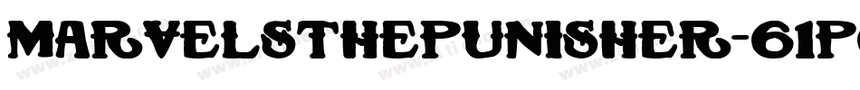 MarvelsThePunisher-61P6字体转换