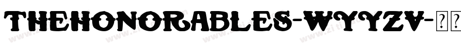 TheHonorables-WyyzV字体转换