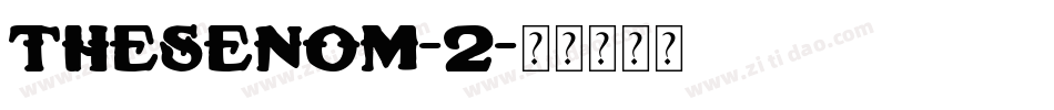 TheSenom-2字体转换