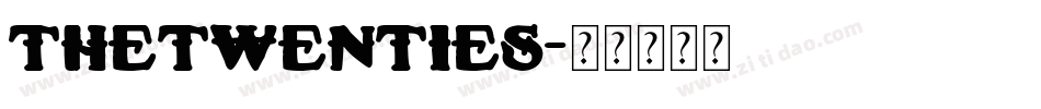TheTwenties字体转换