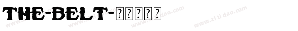 the-belt字体转换