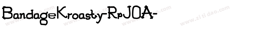 BandageKroasty-RpJ0A字体转换