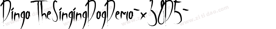 DingoTheSingingDogDemo-x38D5字体转换