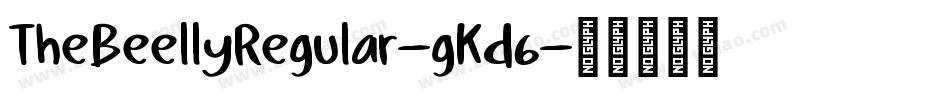 TheBeellyRegular-gKd6字体转换