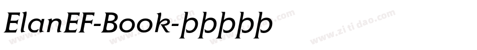 ElanEF-Book字体转换