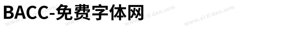 BACC字体转换