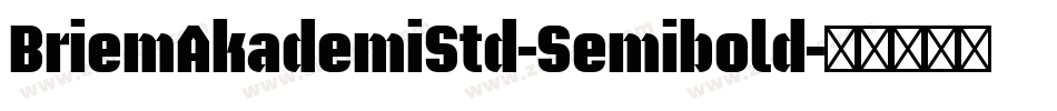 BriemAkademiStd-Semibold字体转换