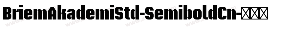 BriemAkademiStd-SemiboldCn字体转换 BriemAkademiStd-SemiboldCn字体转换