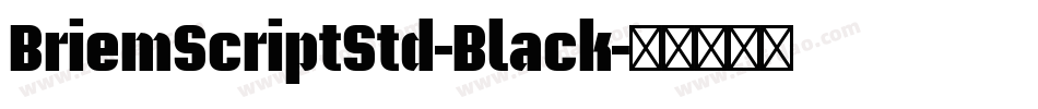 BriemScriptStd-Black字体转换