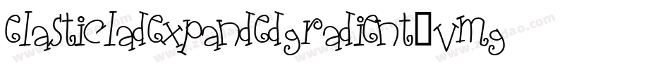ElasticLadExpandedGradient-vmg89字体转换 ElasticLadExpandedGradient-vmg89字体转换
