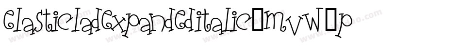 ElasticLadExpandedItalic-MVW6p字体转换