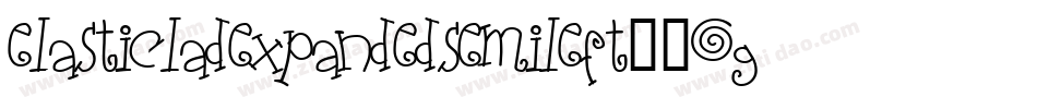ElasticLadExpandedSemiLeft-2Og2W字体转换