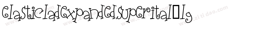 ElasticLadExpandedSuperital-lgK3w字体转换