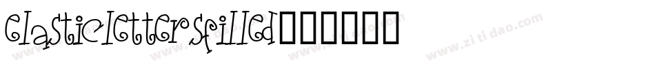 ElasticLettersFilled字体转换