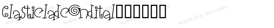 elasticladcondital字体转换
