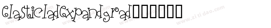 elasticladexpandgrad字体转换