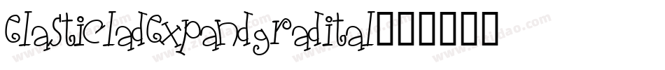 elasticladexpandgradital字体转换
